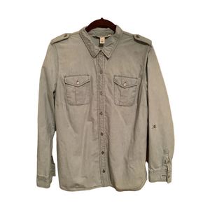 JONES NEW YORK & CO~DENIM LOOK~SHIRT~SIZE~LARGE
